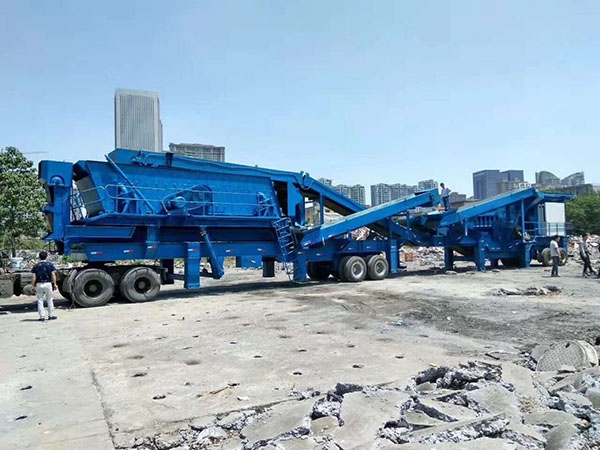 河北全自動(dòng)移動(dòng)破碎機(jī)建筑垃圾